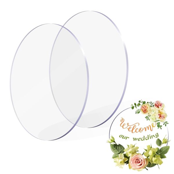 Transparent Round Acrylic Panel 12 Inches