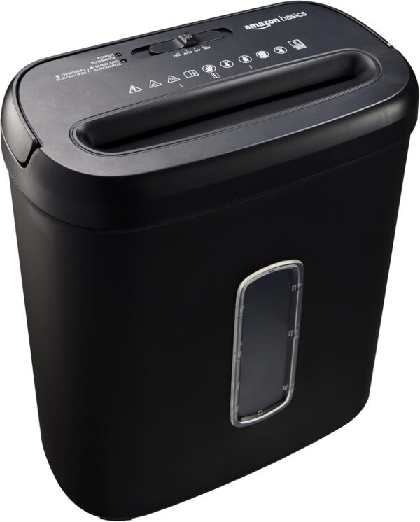 Basics 8-Sheet Cross-Cut Paper Shredder