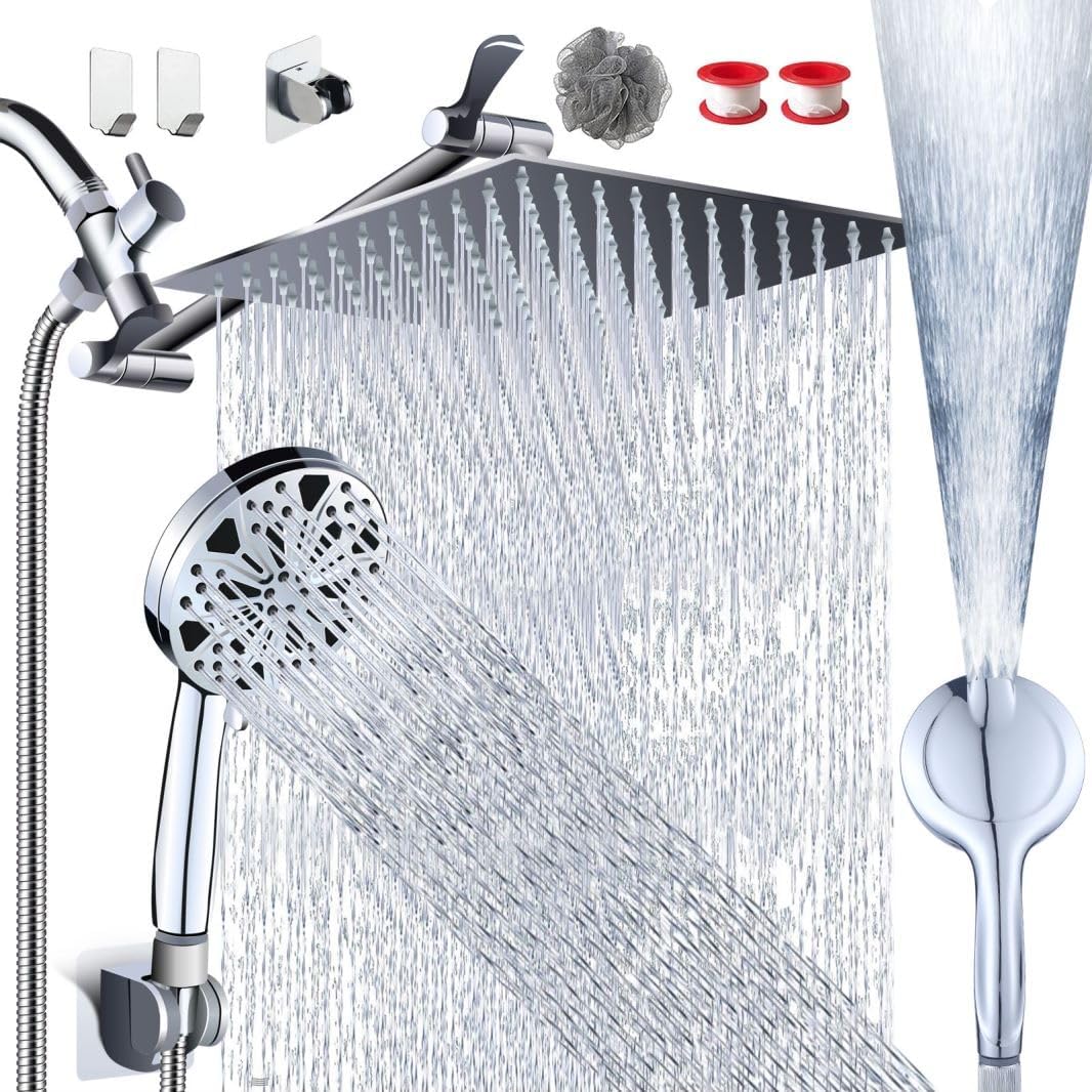 Rainfall Shower Head with Handheld Combo