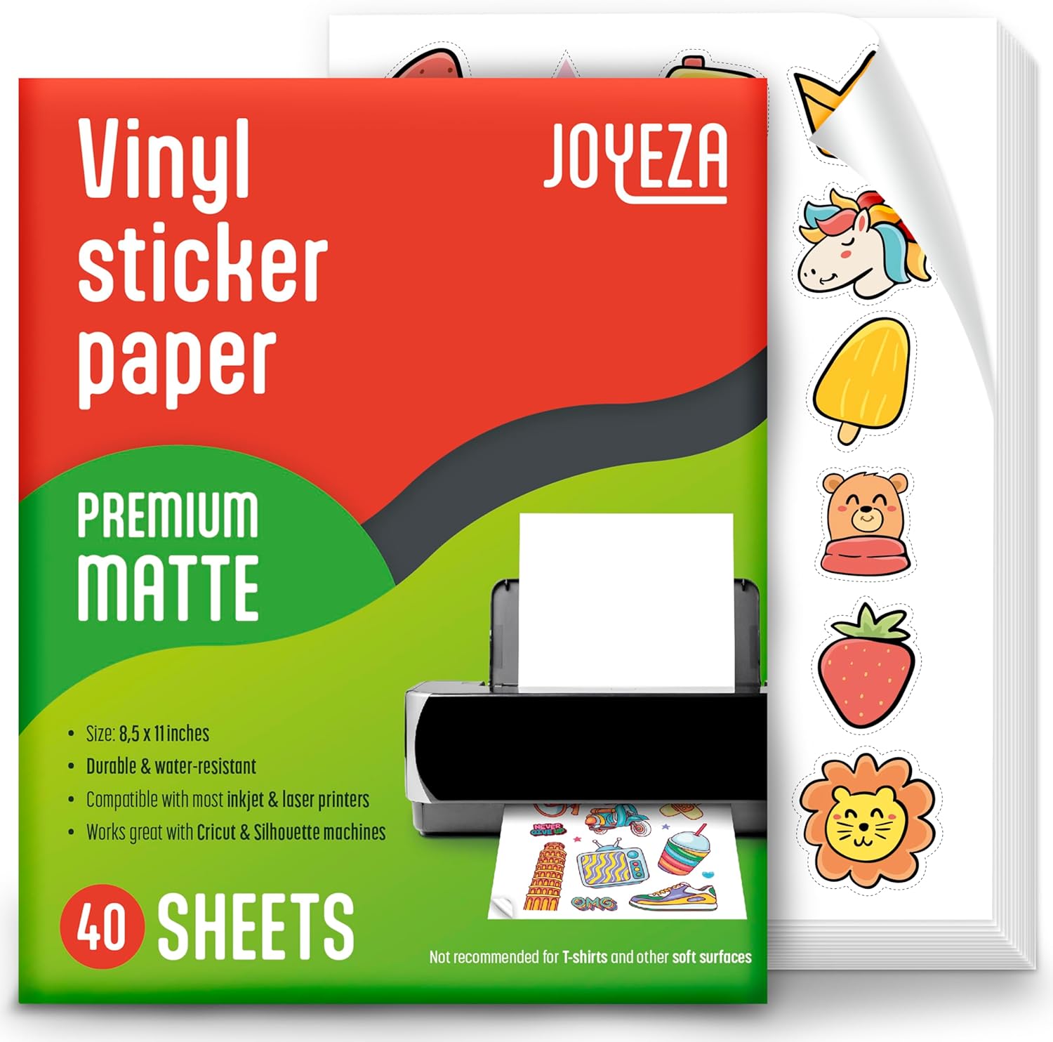 OYEZA Premium Printable Vinyl Sticker Paper